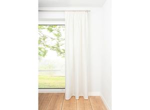 4040255303774 - Ondeco Schlaufenschal Stream Gardinen Blickdicht Vorhang Schlafzimmer 1er Set Farbe Weiß Größe 135x300 cm