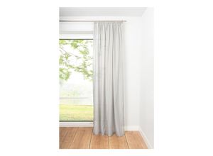 4040255304023 - Ondeco Schlaufenschal Breeze Gardinen Blickdicht Vorhang Schlafzimmer 1er Set Farbe Grau Größe 135x300 cm