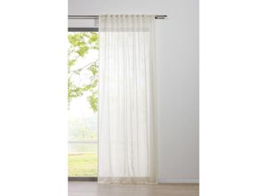 4040255304122 - Ondeco - Schlaufenschal Pure Gardinen Blickdicht Vorhang Schlafzimmer 1er Set - Ecru - 135x300 cm