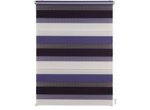 4040255311465 - Ondeco Doppelrollo Just Triple Klemmfix Seitenzugrollo Blickdicht Klemmfix Farbe Violet Berry Größe 120x160 cm