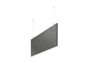 4040255325660 - baffel-Set - Deckenträger Farbe grau Größe 100x25x25cm