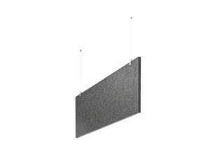 4040255325776 - baffel-Set - Deckenträger Farbe grau Größe 100x50x25cm