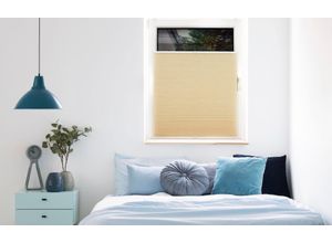 4040255657044 - Wabenplissee MYDECO Save Gr 1 beige (cream weiß) B100cm H130cm Obermaterial 100% Polyester Plissees Klemmfix