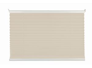 4040255663571 - Plissee MYDECO Free Plissees Gr 130 cm zweiseitig verschiebbar 50 cm beige (sand weiß) Kinder Plissee Kinderzimmer-Plissees