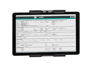 4040376540225 - Tablethalter Aufsatz für Flachbildschirmhalter für Tablethöhe 160 - 300 mm RAU 4040376540225 - Tablethalter Aufsatz für Flachbildschirmhalter für Tablethöhe 160 - 300 mm RAU