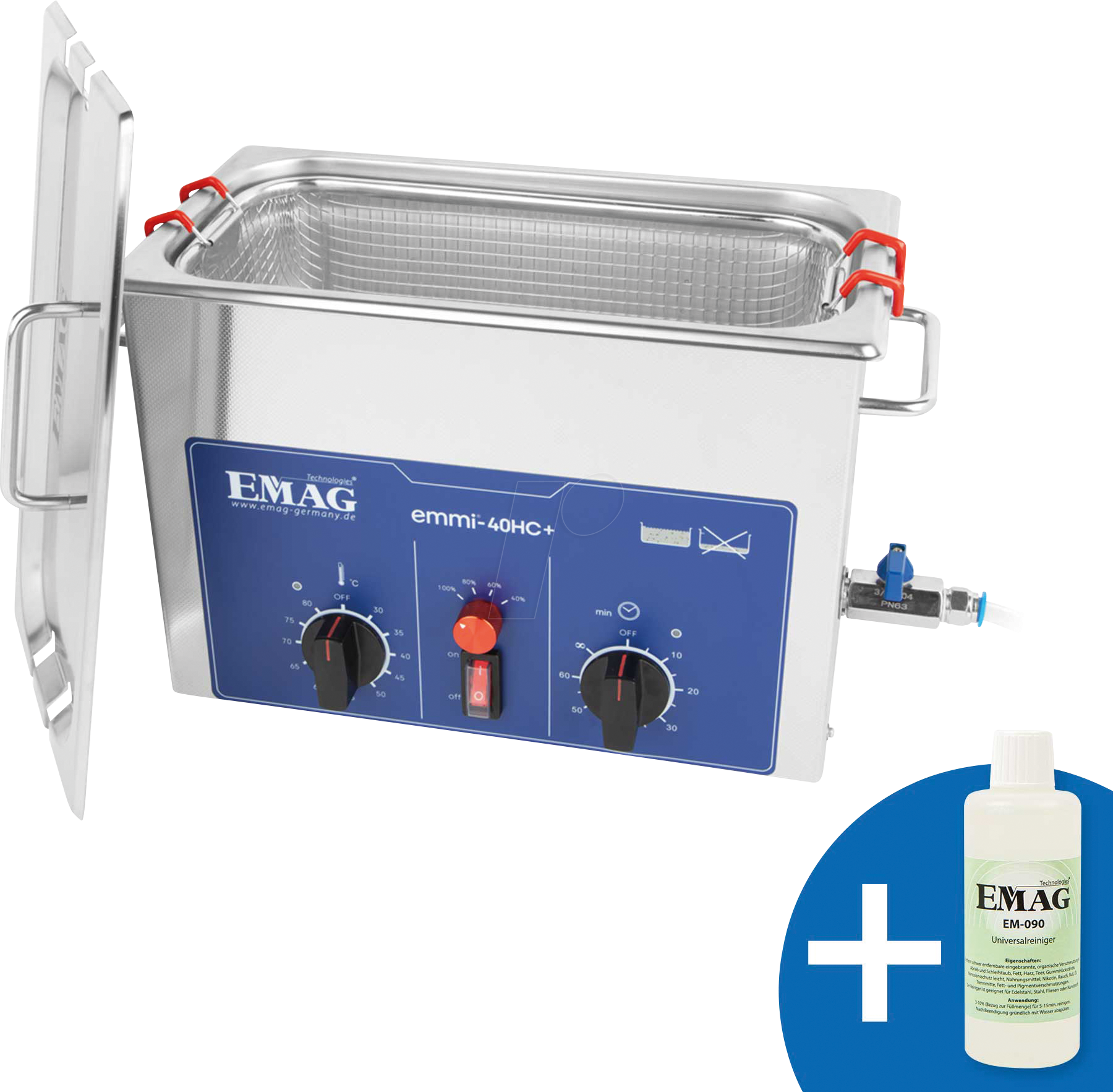 4040513180499 - EMMI 40 HC PLUS - Ultraschallreiniger 4 l 240 W mit Heizung Edelstahl 4040513180499 - EMMI 40 HC PLUS - Ultraschallreiniger 4 l 240 W mit Heizung Edelstahl