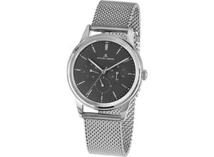 4040662143567 - Multifunktionsuhr JACQUES LEMANS Retro Classic 1-2061F Armbanduhren silberfarben Herren Quarzuhren Quarzuhr Armbanduhr Herrenuhr Datum 1224-Stunden-Anzeige