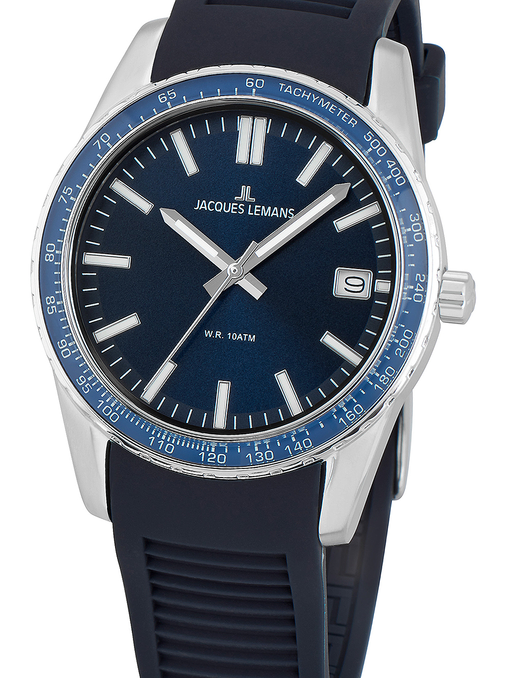 4040662143987 - Quarzuhr JACQUES LEMANS Liverpool 1-2060C Armbanduhren blau Herren Quarzuhren Armbanduhr Herrenuhr Datum Tachymeterskala