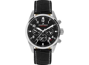 4040662170549 - Chronograph JACQUES LEMANS Barcelona 42-2A Armbanduhren schwarz Herren Quarzuhren Quarzuhr Armbanduhr Herrenuhr Datum Stoppfunktion