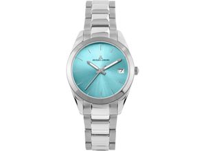 4040662170884 - Quarzuhr JACQUES LEMANS Derby 1-1878C Armbanduhren silberfarben Damen Quarzuhren Armbanduhr Damenuhr Datum Leuchtzeiger gehärtetes Crystexglas