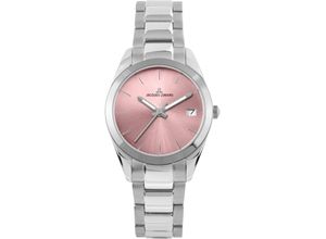 4040662170891 - Quarzuhr JACQUES LEMANS Derby 1-1878D Armbanduhren silberfarben Damen Quarzuhren Armbanduhr Damenuhr Datum Leuchtzeiger gehärtetes Crystexglas