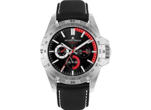 4040662170921 - Multifunktionsuhr JACQUES LEMANS 42-11A Armbanduhren rot (schwarz) Herren Quarzuhren Quarzuhr Armbanduhr Herrenuhr Datum 1224-Stunden-Anzeige