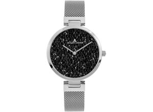 4040662171089 - Quarzuhr JACQUES LEMANS Milano 1-20351G Armbanduhren schwarz (silberfarben) Damen Quarzuhren Armbanduhr Damenuhr Swarovski-Kristalle gehärtetes Crystexglas