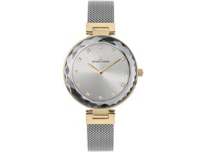 4040662176121 - Quarzuhr JACQUES LEMANS Milano 1-2139G Armbanduhren silberfarben Damen Quarzuhren Armbanduhr Damenuhr Kristallsteine gehärtetes Crystexglas