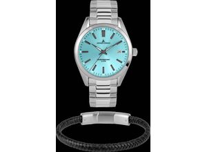 4040662178217 - Quarzuhr JACQUES LEMANS Derby 1-2143G-SET Armbanduhren silberfarben Herren Quarzuhren Armbanduhr Herrenuhr Datum ideal auch als Geschenk