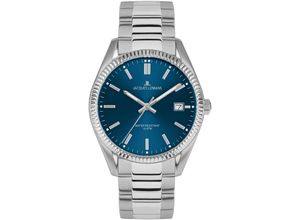 4040662179726 - Quarzuhr JACQUES LEMANS Derby Armbanduhren silberfarben (silberfarben dunkelblau) Herren Quarzuhren