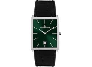 4040662180449 - Quarzuhr JACQUES LEMANS Nizza Armbanduhren schwarz grün Damen Quarzuhren Armbanduhr Damenuhr Herrenuhr Datum unisex