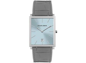 4040662180456 - Quarzuhr JACQUES LEMANS Nizza Armbanduhren grau (grau hellblau) Damen Quarzuhren Armbanduhr Damenuhr Herrenuhr Datum unisex