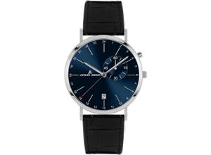 4040662180647 - Quarzuhr JACQUES LEMANS Nizza Armbanduhren schwarz Damen Quarzuhren Armbanduhr Damenuhr Herrenuhr Datum 1224-Stunden-Anzeige