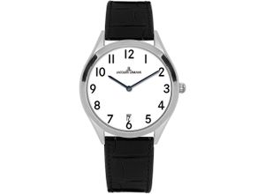 4040662181187 - Quarzuhr JACQUES LEMANS Cannes Armbanduhren schwarz Damen Quarzuhren Armbanduhr Damenuhr Herrenuhr Datum gehärtetes Crystexglas