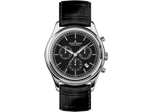 4040662181330 - Chronograph JACQUES LEMANS St Moritz Armbanduhren schwarz (schwarz schwarz) Herren Quarzuhren Quarzuhr Armbanduhr Herrenuhr Datum Stoppfunktion