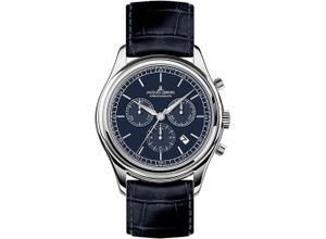 4040662181354 - Chronograph JACQUES LEMANS St Moritz Armbanduhren blau (dunkelblau dunkelblau) Herren Quarzuhren Quarzuhr Armbanduhr Herrenuhr Datum Stoppfunktion