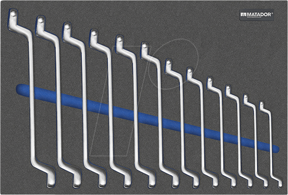4040674217911 - Matador Schraubwerkzeuge 81641200 81641200 Doppel-Ringschlüssel-Satz 12teilig 6 - 32 mm DIN 838