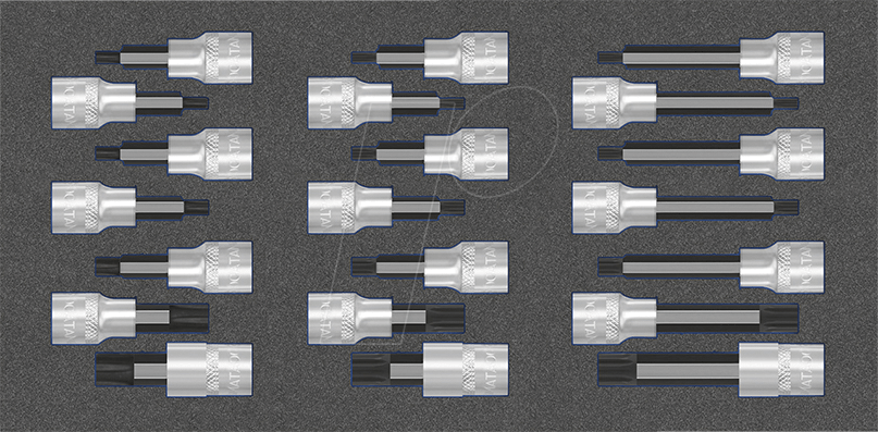 4040674218062 - Matador 81644079 XZN RIBE Schraubendrehereinsatz-Set M5 M6 M8 M10 M12 M14 M16 21teilig 1 2 (125 mm)