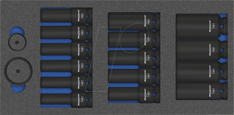 4040674218079 - Matador Schraubwerkzeuge 81647481 Außen-Sechskant Schlagschrauber-Steckschlüsseleinsatz-Set 10 mm 11 mm 12 mm 13 mm 14 mm 15 mm 16 mm 17 mm 18 mm 19