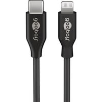 4040849394478 - 39447 - Sync- & Ladekabel usb-c Lightning 20 m schwarz (39447) - Goobay