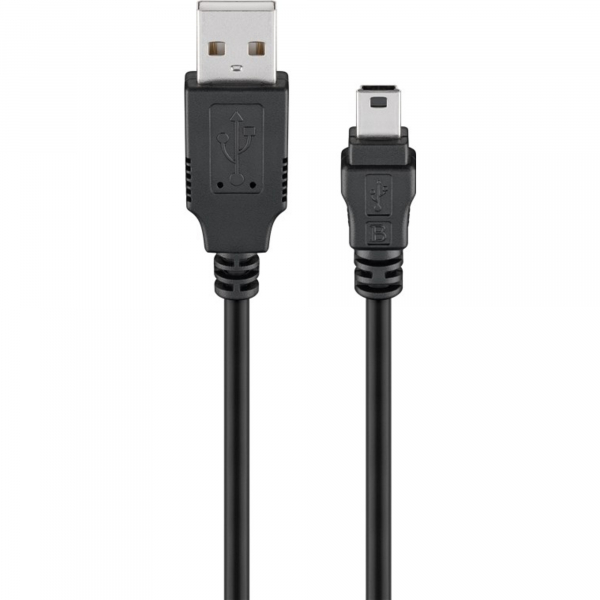 4040849467127 - Goobay Ladekabel 46712 Mini-USB 1m schwarz 4040849467127 Wentronic GmbH