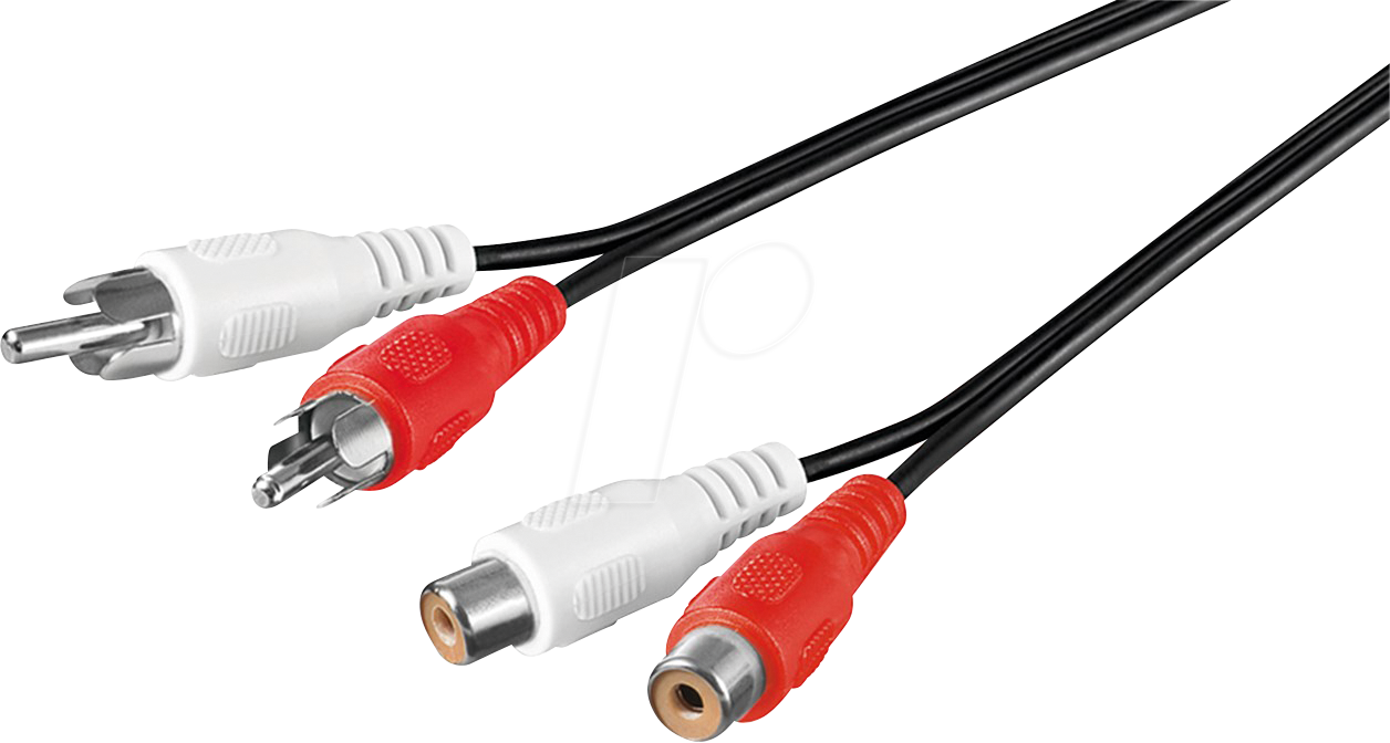 4040849500268 - Setronic - Kabel rca 2 männlich auf 2 rca weiblich Länge 25m