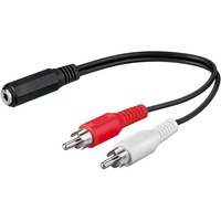 4040849500923 - - Audio-Adapterkabel 2x Cinchstecker zu Klinkenkupplung 35 mm stereo Länge 02 m