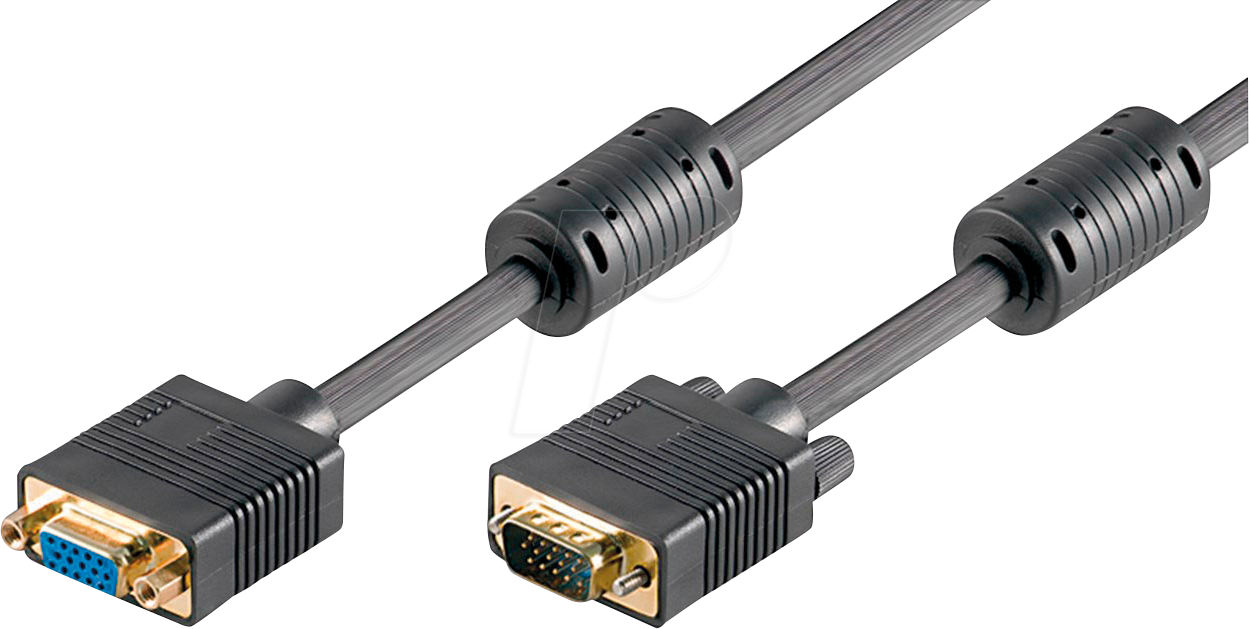 4040849504877 - GOOBAY 50487 - VGA Monitor Kabel 15-pol VGA Verlängerung 5 m