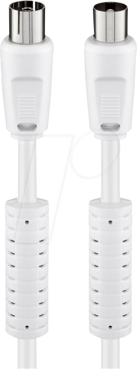 4040849507267 - WENT Anschlusskabel  Koax Stecker   Koax Buchse 75m weiß