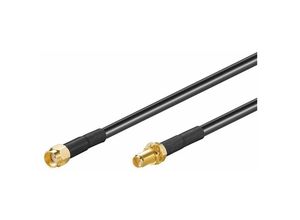 4040849516771 - Microconnect - 51677 WLAN-Antennenverlängerungskabel rp sma Stecker auf rp sma Buchse 3 Meter schwarz