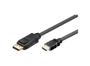 4040849519598 - DisplayPort - HDMI - Schwarz - 2m - DisplayPort - 5m - Schwarz