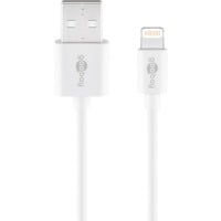 4040849546006 - goobay - Lightning-Kabel - Lightning männlich zu USB männlich - 1 m - weiß - für Apple iPad iPhone iPod (Lightning)