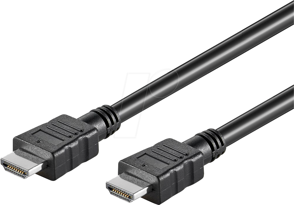 4040849584442 - GOOBAY 58444 - High Speed HDMI Kabel mit Ethernet 75 m 4K@30Hz schwarz