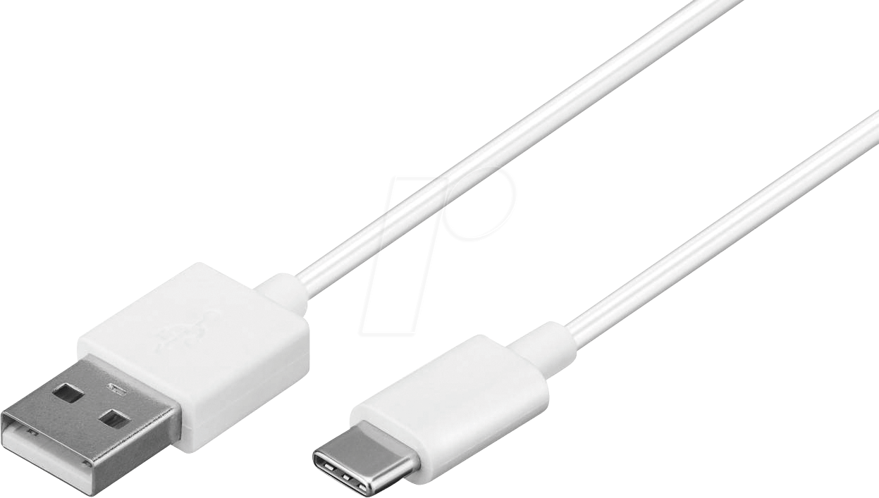 4040849591266 - Usb-c™ charging and sync cable 05 m white - suitable for devices with a usb-c™ port white (59126) - Goobay