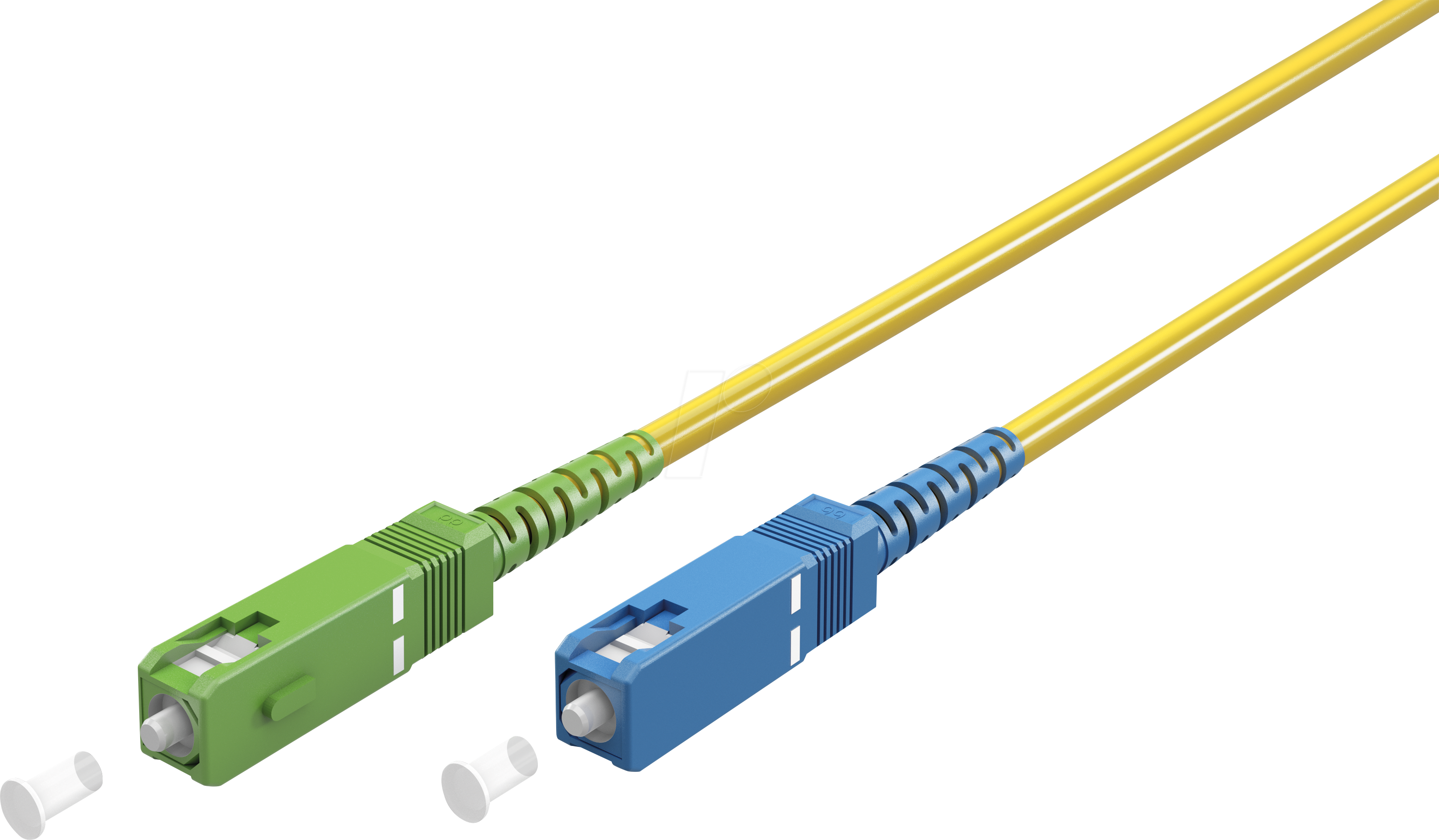 4040849596605 - GOOBAY 59660 - Simplex LWL Patchkabel SC-APC (8°)SC-UPC gelb 30 m