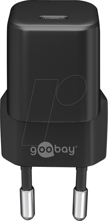 4040849597152 - GOOBAY 59715 - USB-Ladegerät 30 W 1x USB-C (PD) GaN schwarz