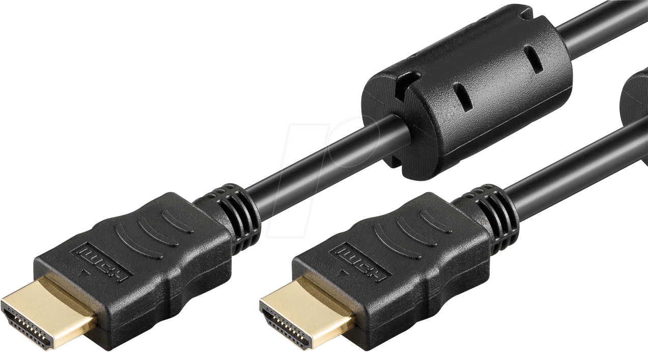 4040849612992 - GOOBAY 61299 - HDMI Kabel Stecker Stecker Ferrite 4K 60 Hz 1 m