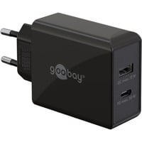 4040849616730 - GOOBAY 61673 - USB-Ladegerät 30 W 1x USB-A 1x USB-C (PD) schwarz