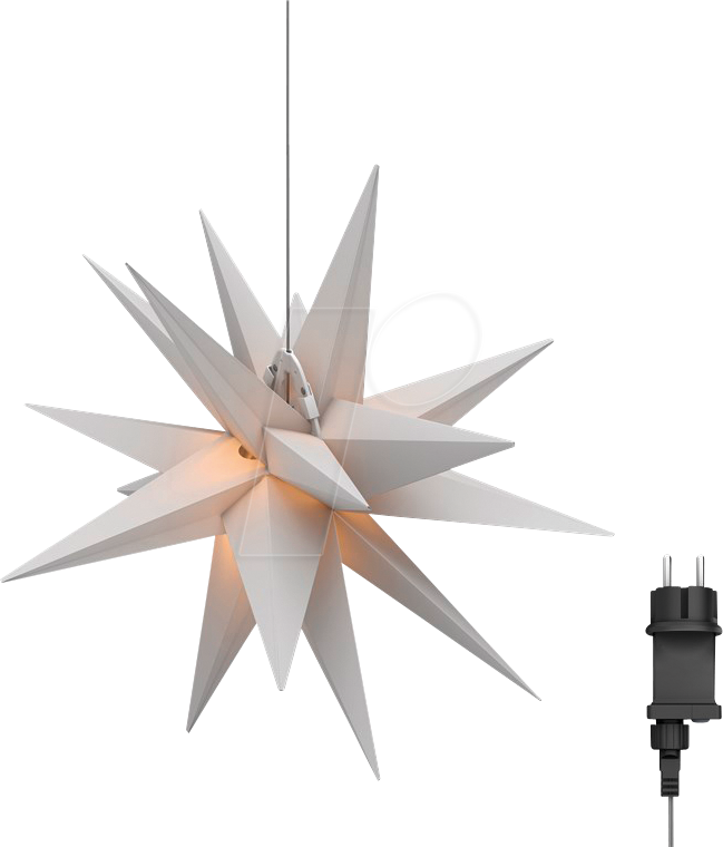 4040849647895 - GB 64789 - LED-Weihnachstsstern 3D Ø 56 cm 45 V Außentrafo