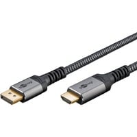 4040849652691 - DisplayPort 12HDMI 20 Kabel 20 m grau schwarz 4040849652691 goobay