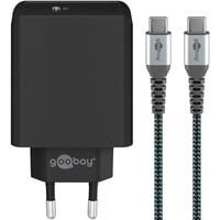 4040849653346 - USB-C Schnellladeset PD 65 Watt USB-C Textilkabel Ladegerät