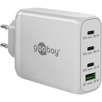 4040849655562 - GOOBAY 65556 - USB-Ladegerät 100 W 1x USB-A (QC) 3x USB-C (PD) GaN weiß