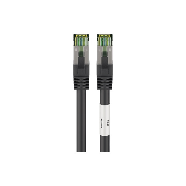 4040849667275 - goobay Câble patch RJ45 (CAT 6A 500 MHz) avec câble brut CAT 81 S FTP conducteur en cuivre sans oxygène (OFC) à 999 % AWG 24 gaine de câble