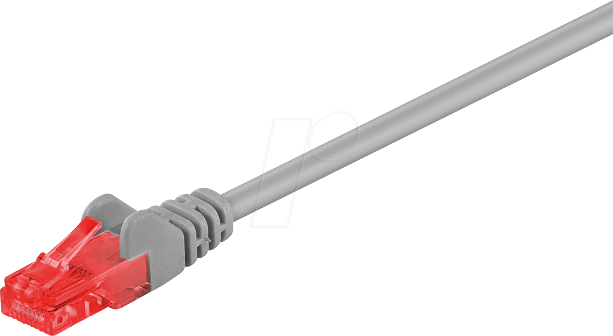 4040849684449 - GOOBAY 68444 - Cat6 Patchkabel U UTP 10 m grau